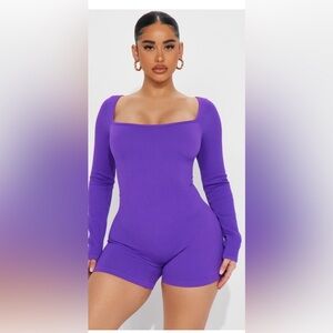 Fashion Nova Purple Long Sleeve Top